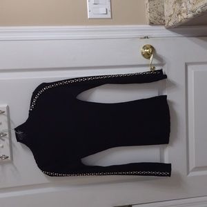 Vintage '90s turtleneck sweater studded sleeves excellent condition